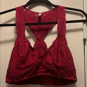 Free People Racerback Lace Bralette